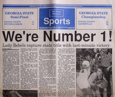 Fannin County High School Girls Basketball 1993 — photo 2