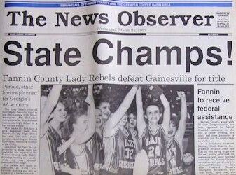 Fannin County High School Girls Basketball 1993 — photo 3