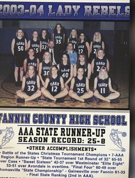 2003-04 Fannin County High School Girls Basketball Team