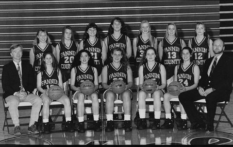 1995-96 Fannin County High School Girls Basketball Team
